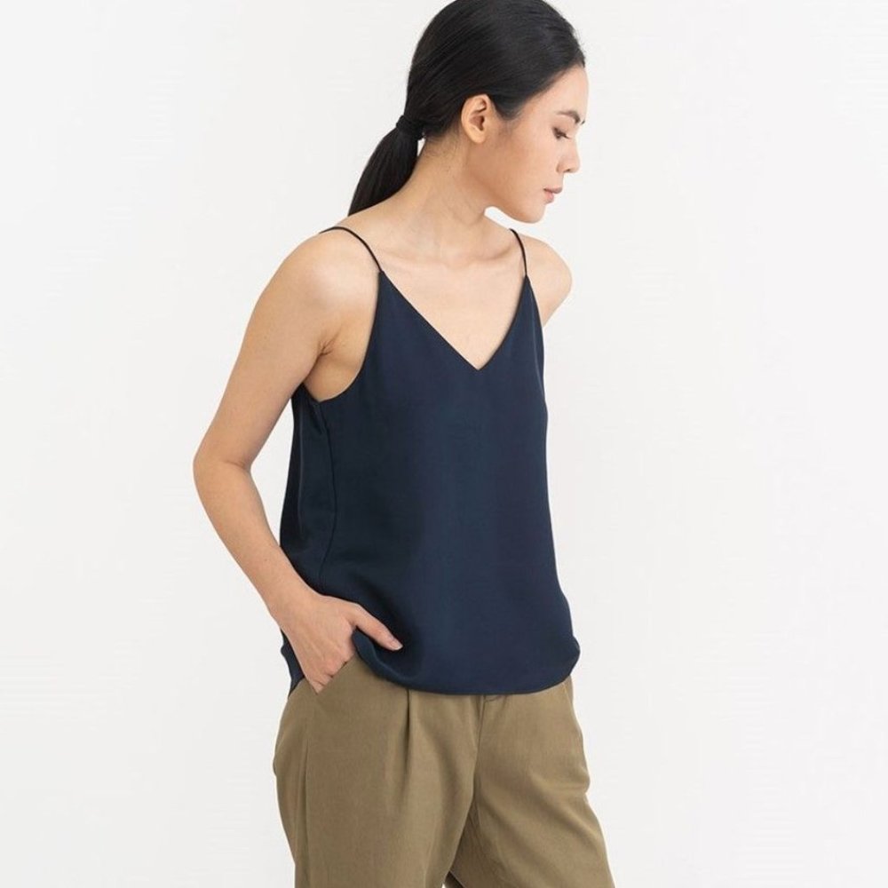 Silk v neck camisole